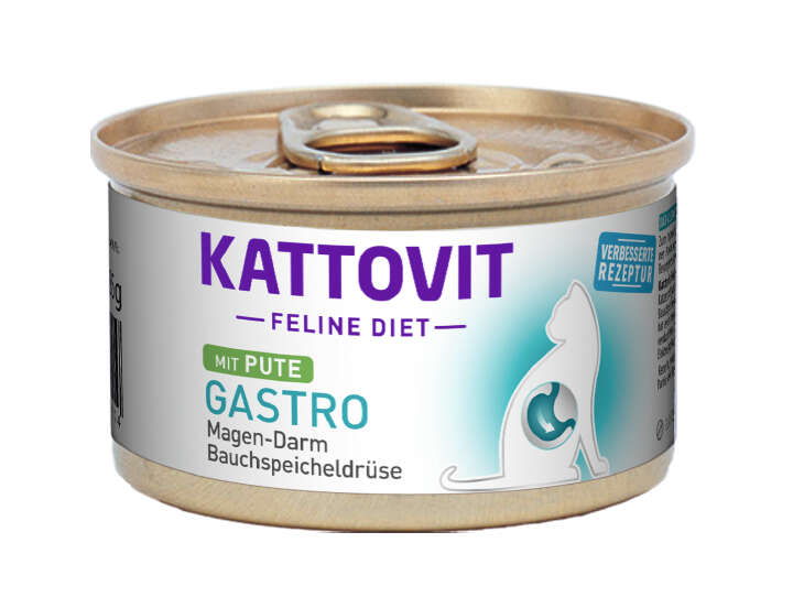 KATTOVIT Katzen-Nassfutter Feline Diet Gastro mit Pute